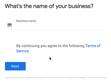 Tên doanh nghiệp của bạn trên Google My Business