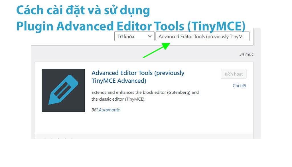 Cách sử dụng trình soạn thảo Wordpress | Advanced Editor Tools