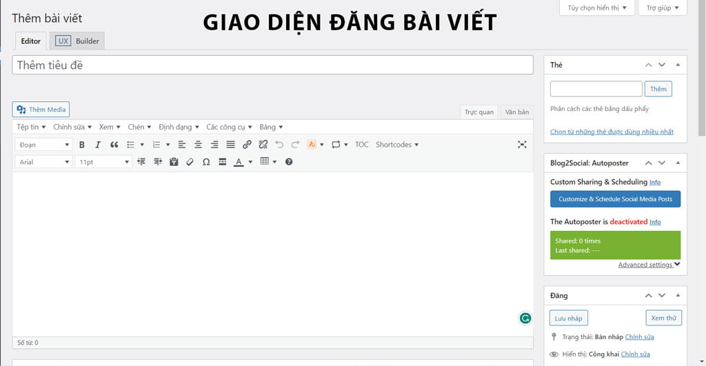 Cách tạo bài viết, đăng bài viết lên Website Wordpress