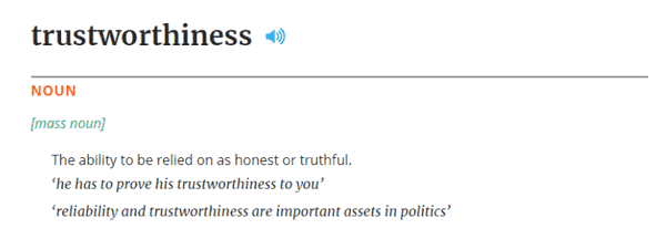 Trustworthiness (Độ tin cậy)