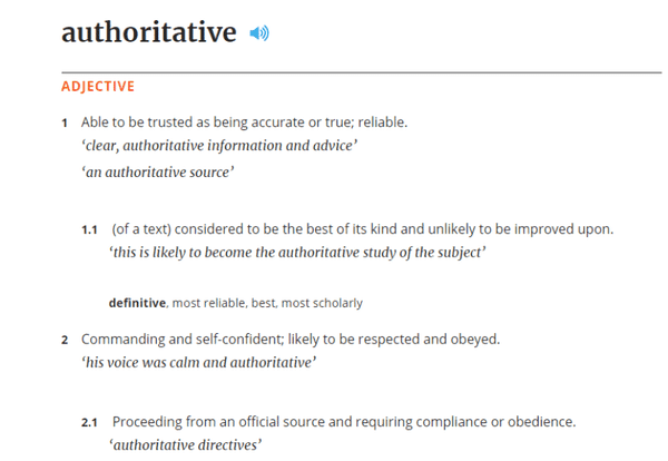 Authoritativeness (Thẩm quyền)