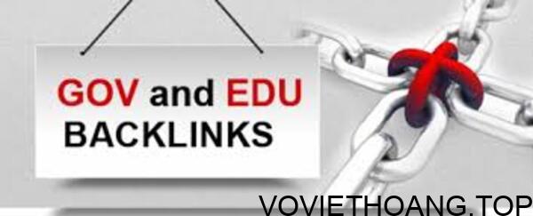 Backlink đến từ các website GOV và EDU