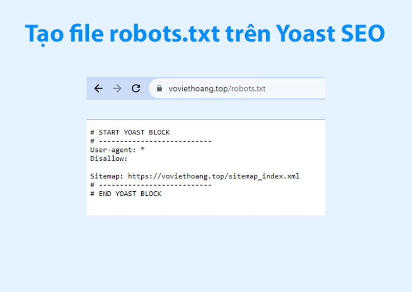 Sử dụng Yoast SEO tạo Robots.txt
