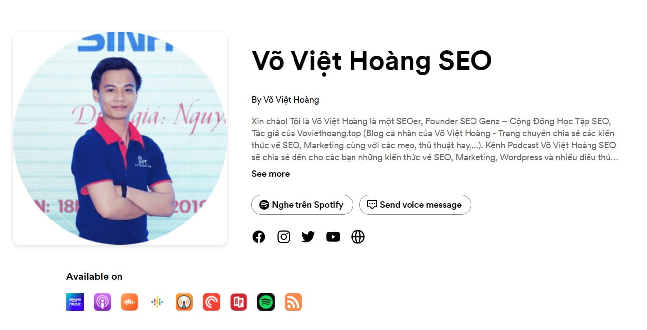 Podcast Võ Việt Hoàng SEO