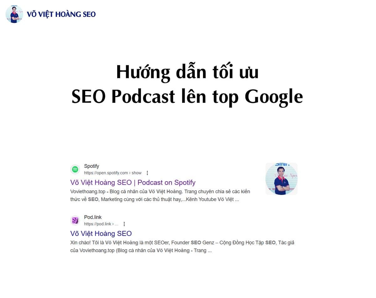 Hướng dẫn tối ưu SEO Podcast lên top Google