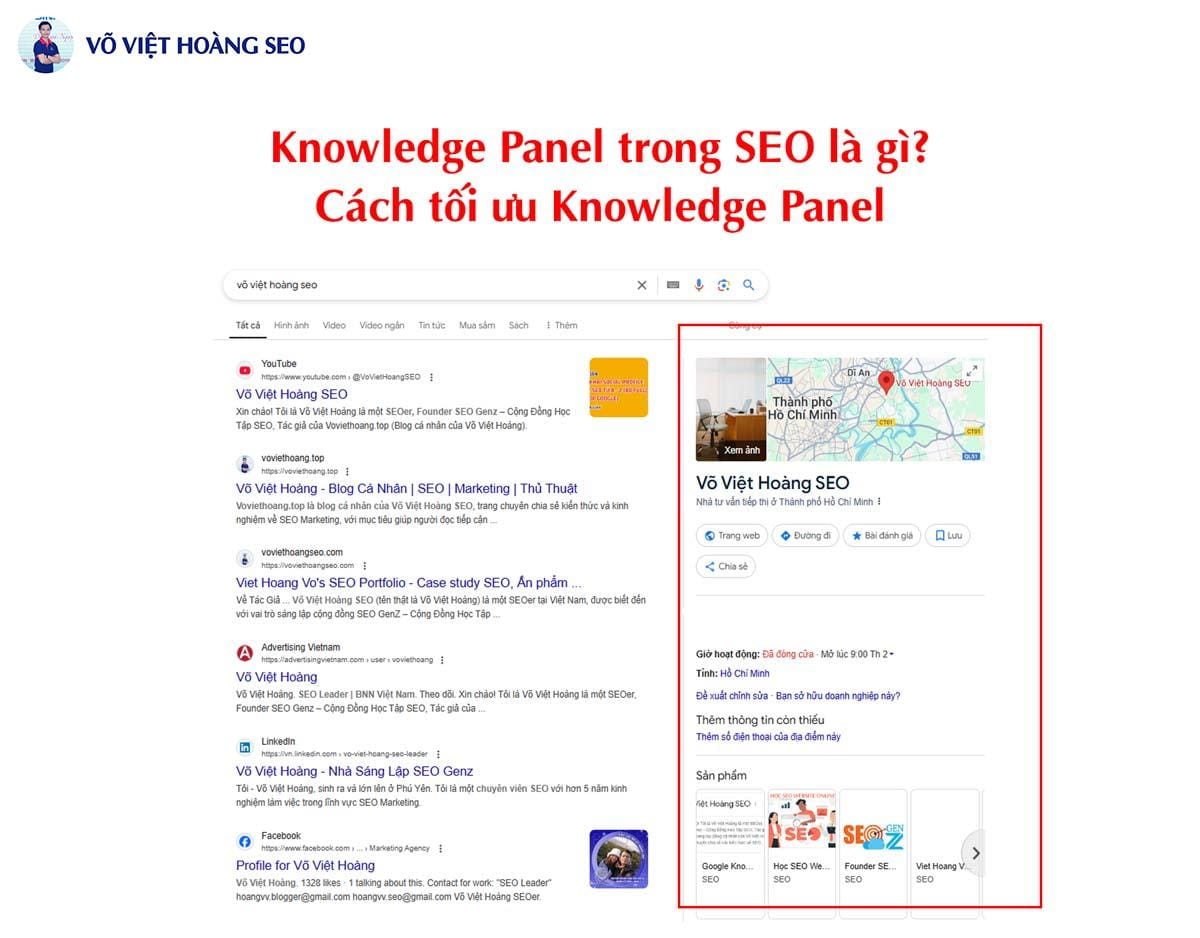 Knowledge Panel trong SEO là gì? Cách tối ưu Knowledge Panel