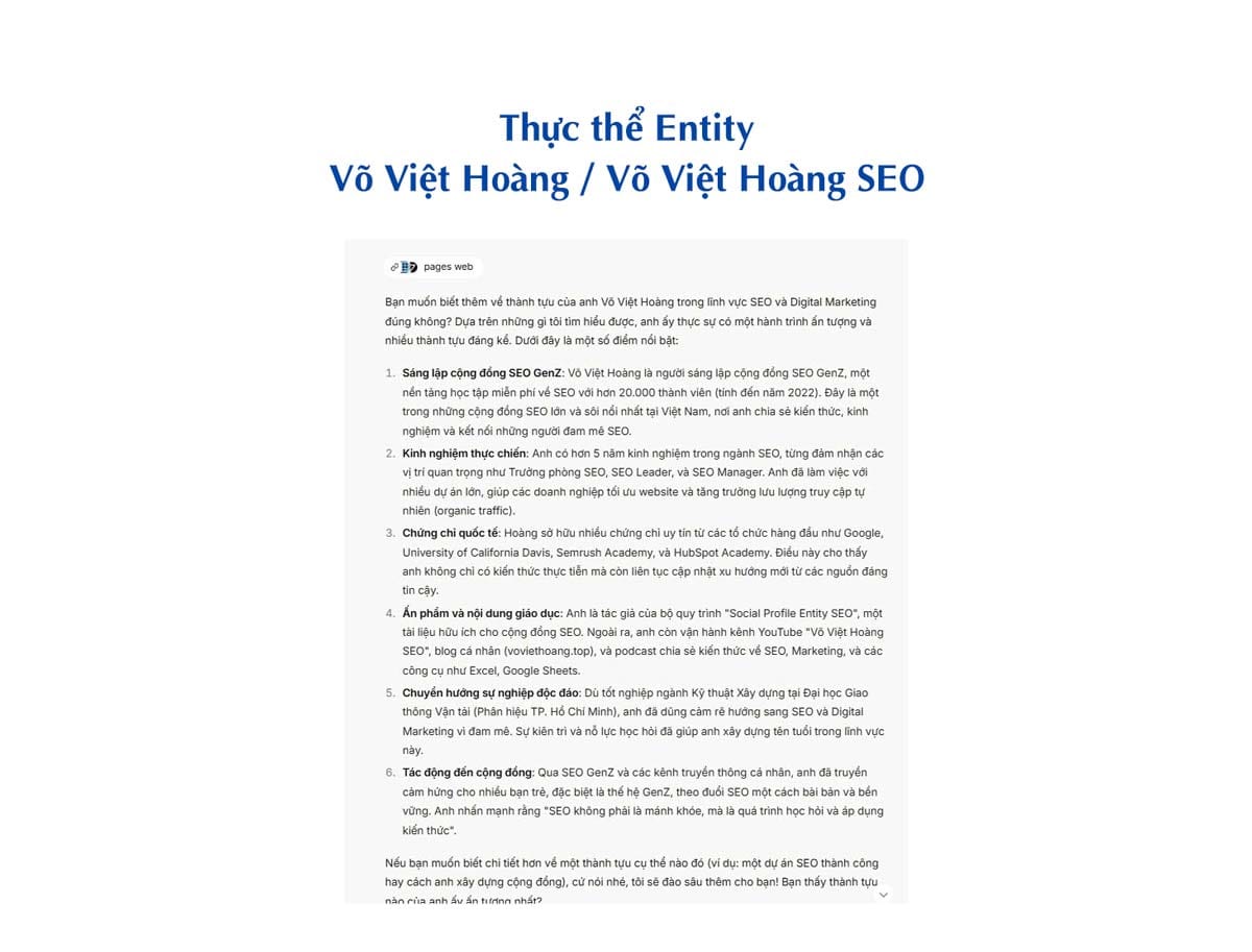 Công cụ AI Grok tổng hợp các thông tin về tôi