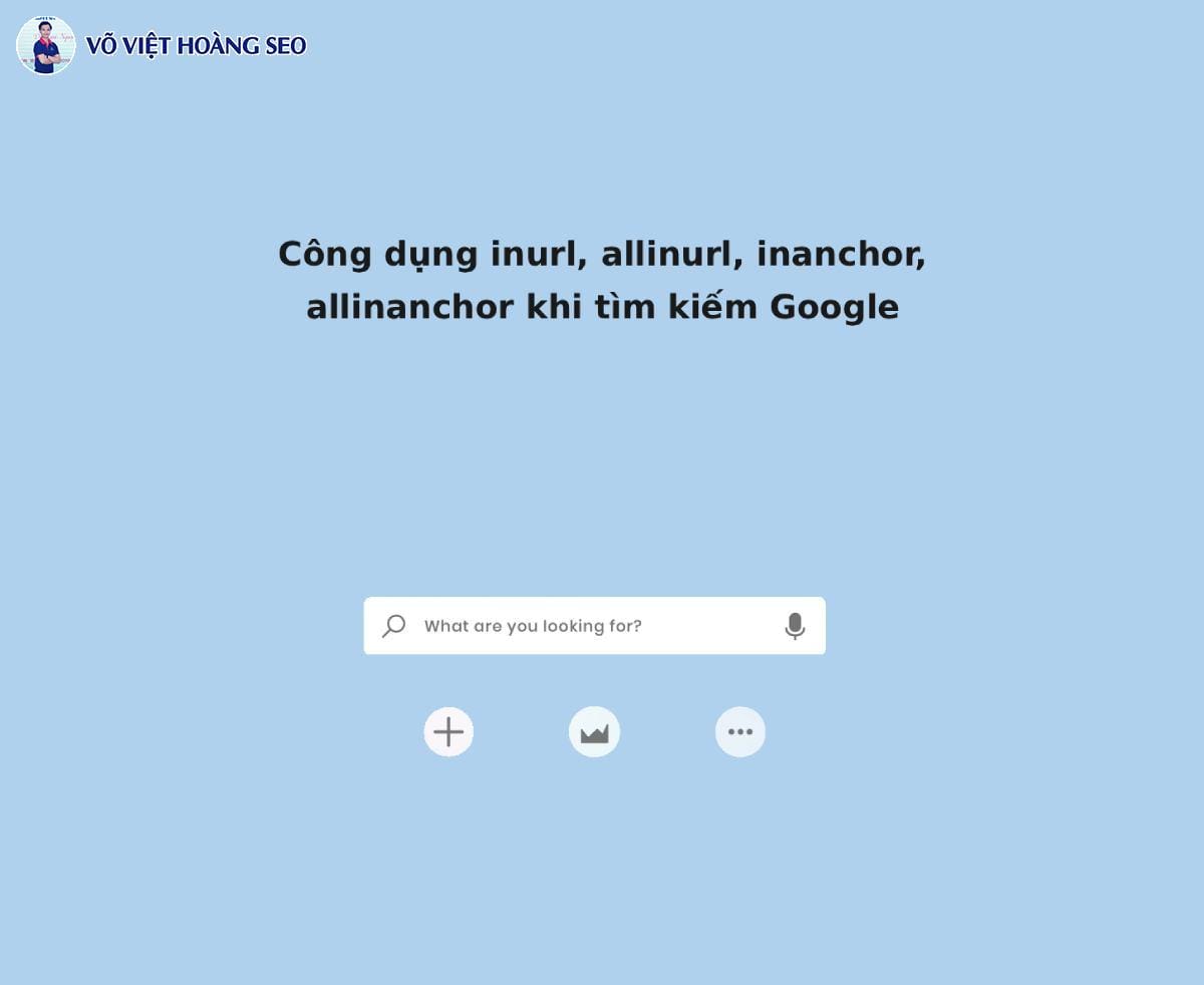 Công dụng inurl, allinurl, inanchor, allinanchor khi tìm kiếm Google