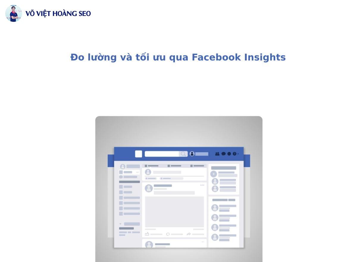 Đo lường và tối ưu qua Facebook Insights