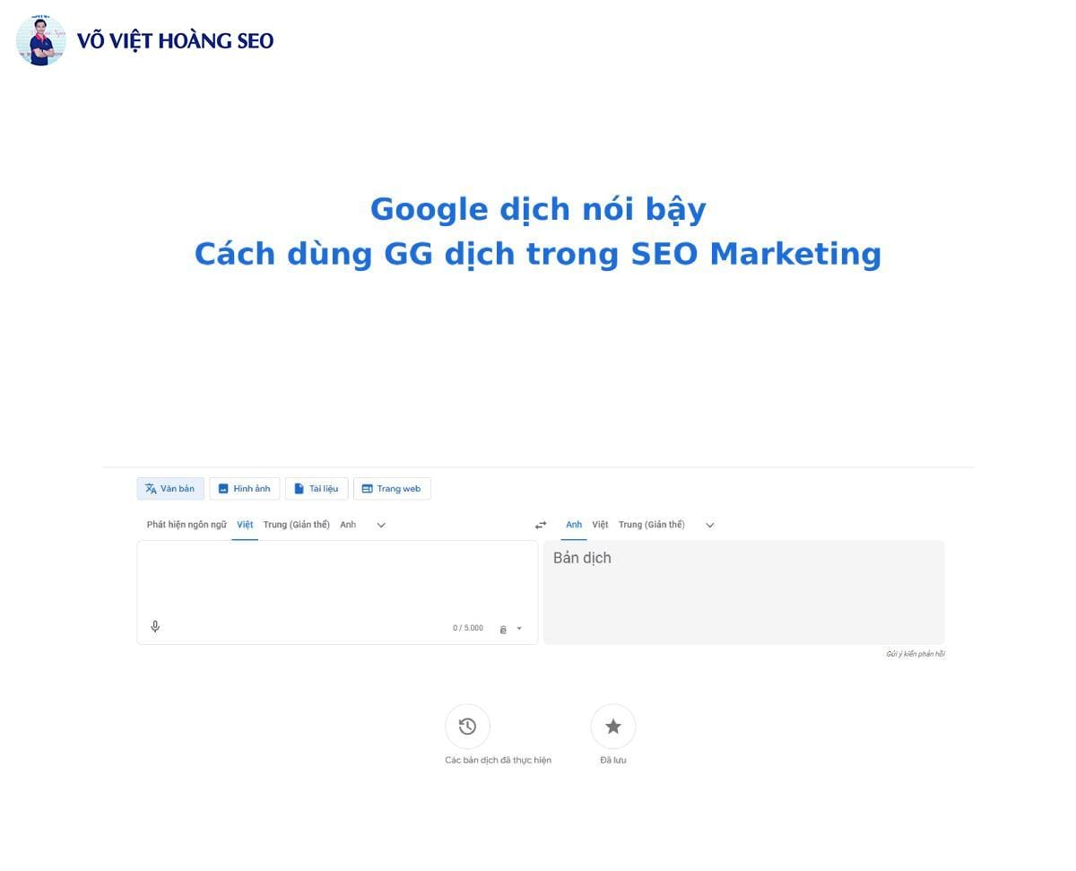 Google dịch nói bậy - Cách dùng GG dịch trong SEO Marketing