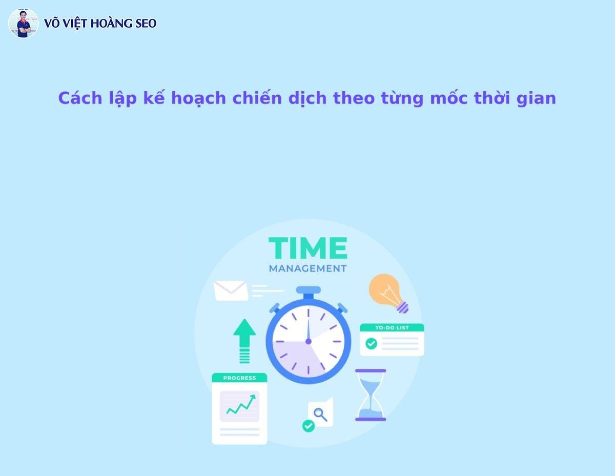 Cách lập kế hoạch chiến dịch theo từng mốc thời gian
